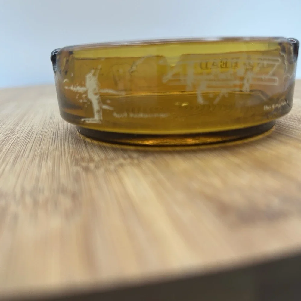 Nags Head‎ North Carolina Amber Ashtray Wrights Bros Vintage Aviation Pilots